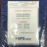 Over 10 million line items available today.. - UNIVERSITY FLIGHT SERVICES, FLEET MIN. EQUIP. LIST, LEARJET 35A MANUAL INV# 2
